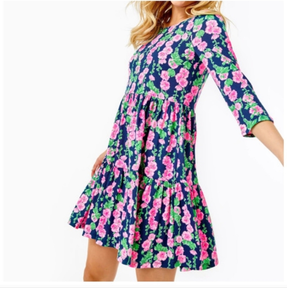 Lilly Pulitzer Geanna Dress Oyster Bay Navy Size XS